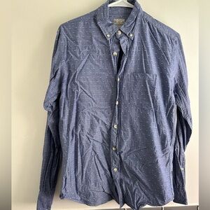 J Crew Men's Long-sleeve Plaid Classic Flex Washed Button Down Shirt - Medium